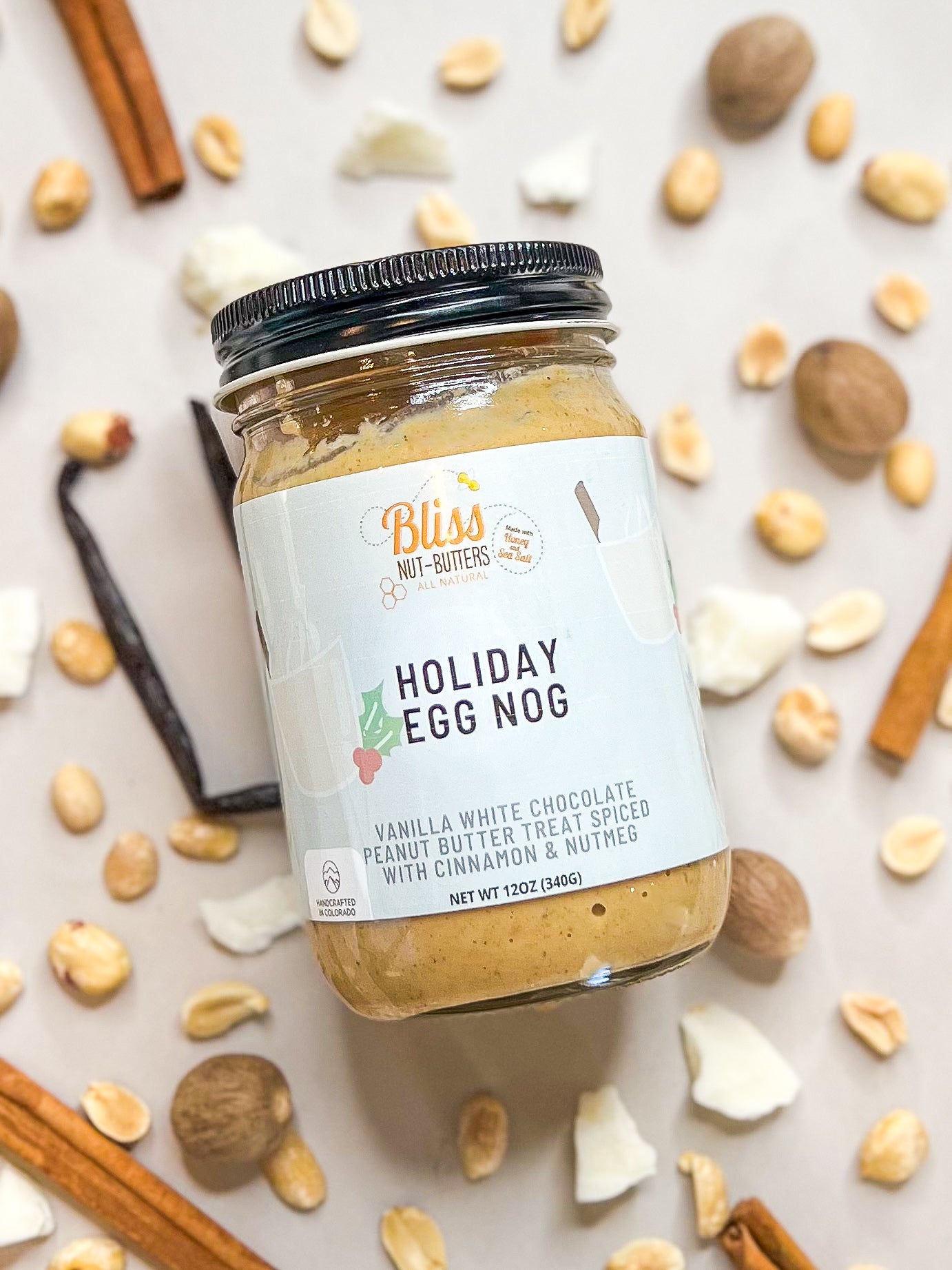 Egg Nog Peanut Butter Bliss Nut Butters